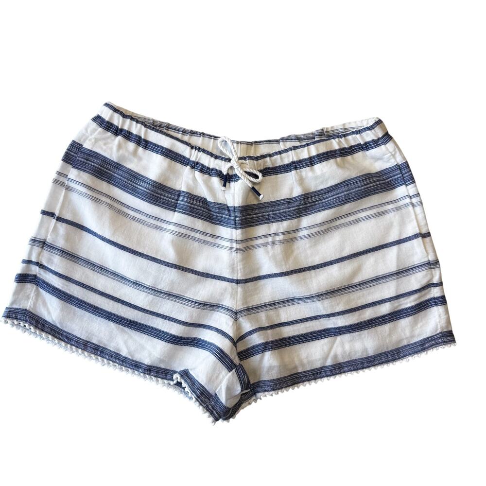 Polo Ralph Lauren Striped Shorts Medium Nautical Coastal Preppy Cotton Hamptons - Picture 2 of 16